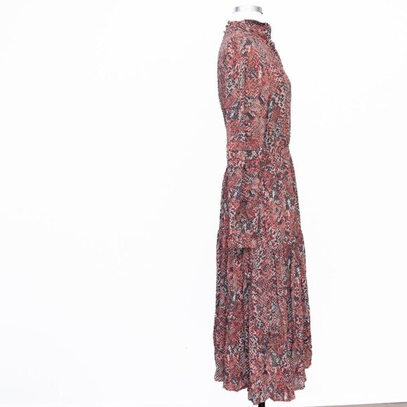 NICHOLAS. Cross Neck Keyhole Eleonor Printed Maxi Dress. - Picture 4 of 16